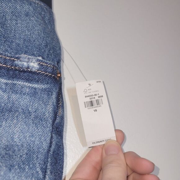 New Old Navy Maternity Low Panel Jean Shorts 18 - Picture 2 of 10